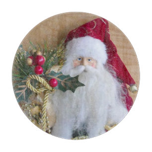 DECORATIVE CHRISTMAS SANTA CUTTING BOARD