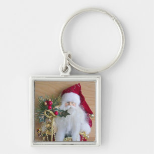 DECORATIVE CHRISTMAS SANTA KEYCHAIN