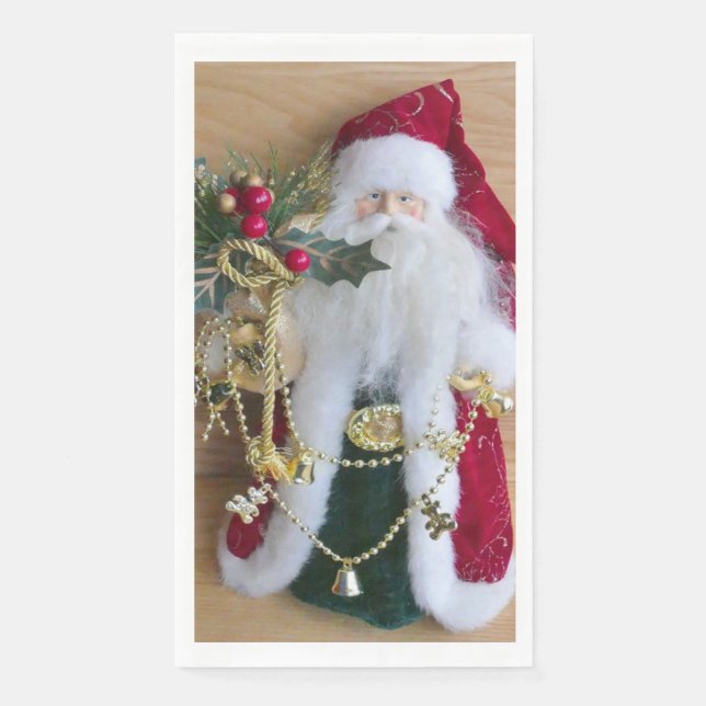 DECORATIVE CHRISTMAS SANTA NAPKIN (Front)