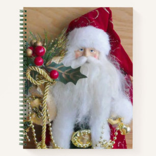 DECORATIVE CHRISTMAS SANTA NOTEBOOK