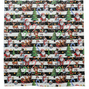 Decorative Christmas Stripes Pattern Design