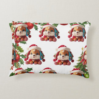 Decorative Christmas stuffed box Accent Pillow