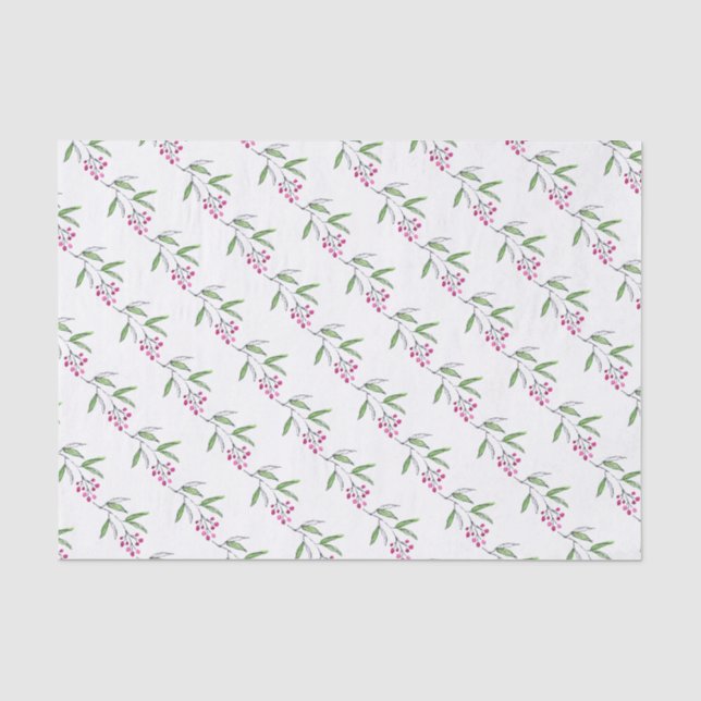 Decorative Christmas Tissue Paper Gift Wrap (Front)