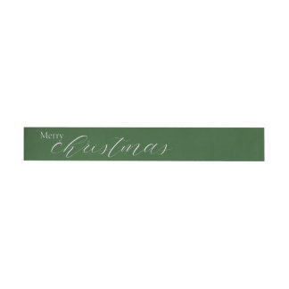 Decorative Christmas Wrap Around Return Address Label