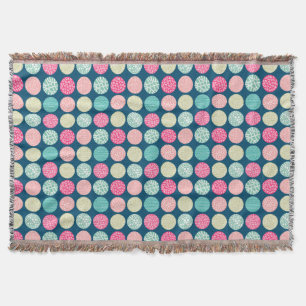 Decorative Circles - Colours 01 - with 00486b Throw Blanket
