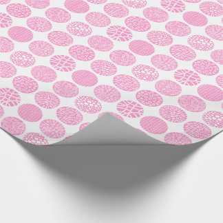 Decorative Circles - Pink and White Wrapping Paper