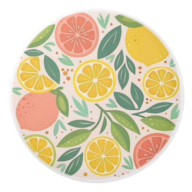 Decorative citrus ceramic knobs (Front)