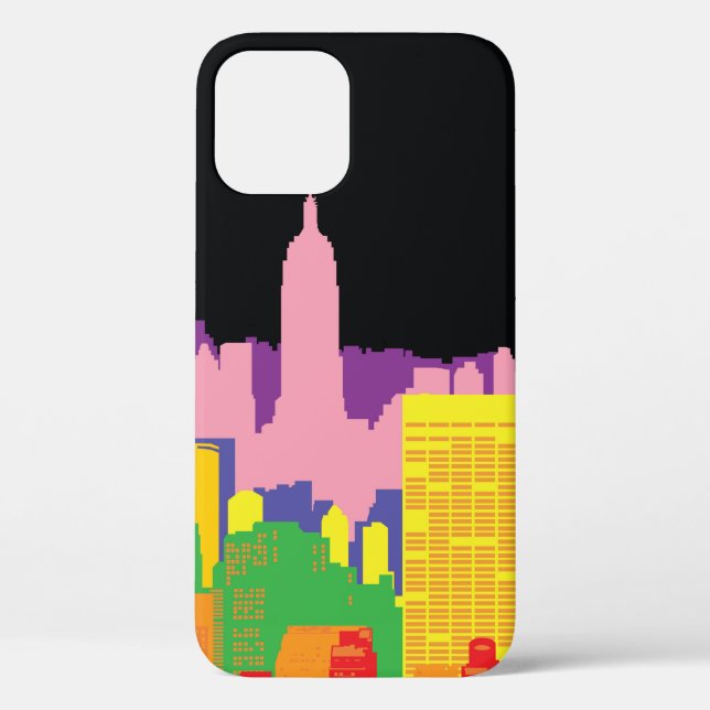 Decorative city skyline background urban buildings Case-Mate iPhone case (Back)