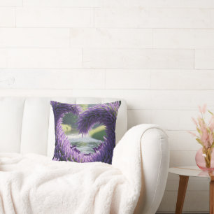 Decorative Cojin Lavanda - Love and Peace Throw Pillow