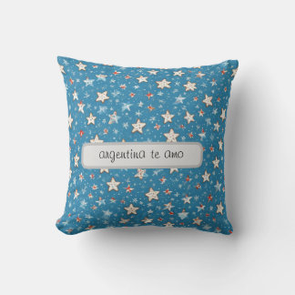 "Decorative Cojín with Argentine Pride. Throw Pillow
