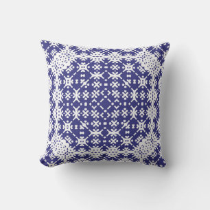 Decorative color ceramic azulejo tiles. Minimal de Throw Pillow