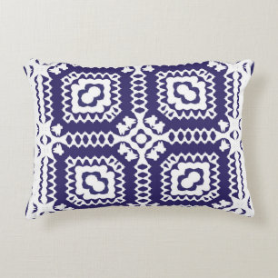 Decorative color ceramic azulejo tiles. Vintage se Accent Pillow
