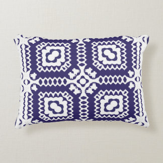 Decorative color ceramic azulejo tiles. Vintage se Accent Pillow
