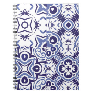 Decorative colour ceramic azulejo tiles. Fashionab Notebook