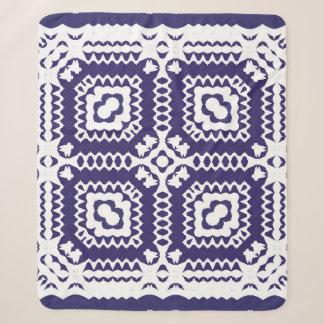 Decorative colour ceramic azulejo tiles. Vintage s Sherpa Blanket