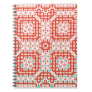 Decorative colour ceramic talavera tiles. Vintage  Notebook