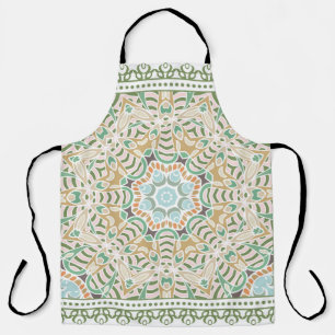 Decorative colourful ornament on white background, apron