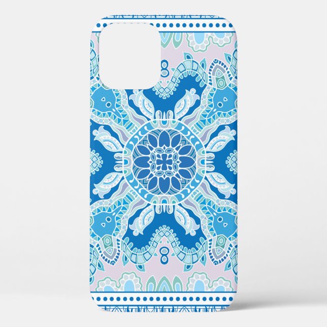 Decorative colourful ornament on white background, Case-Mate iPhone case (Back)