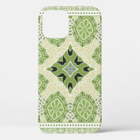 Decorative colourful ornament on white background,
