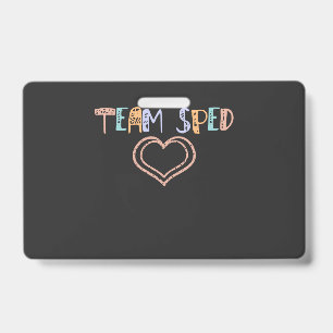 decorative colourful team sped squad badge