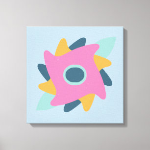 Decorative colourful tile canvas print