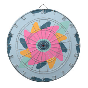Decorative colourful tile dartboard