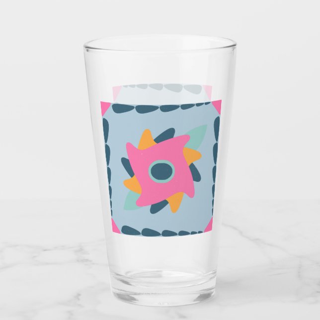 Decorative colourful tile glass (Front)