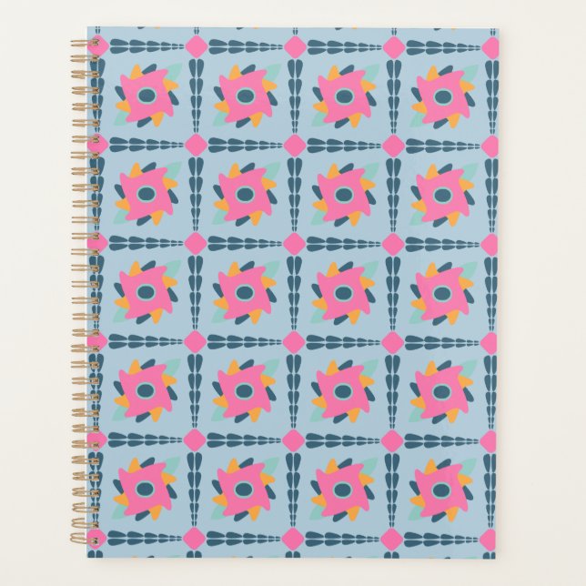 Decorative colourful tile planner (Front)
