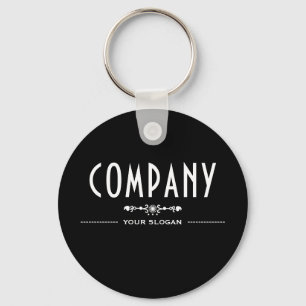 Decorative Company Name Keychain