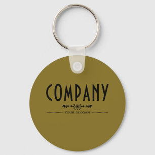 Decorative Company Name Keychain