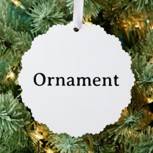 Décorative Créez Votre Propre Carte D'ornement À Bord Scallop