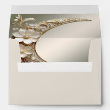 Decorative Crescent Moon Frame Envelope