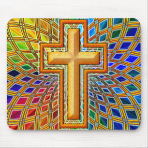 DECORATIVE CROSS MOUSE PAD