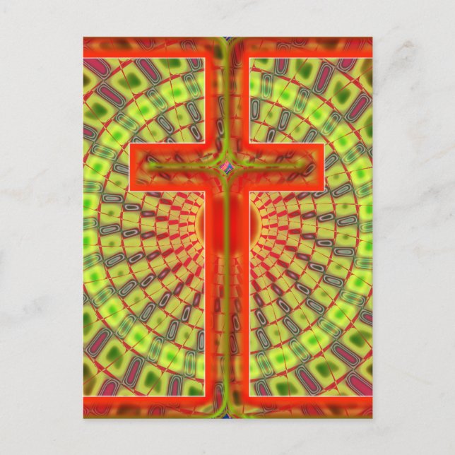 DECORATIVE CROSS POSTCARD (Front)