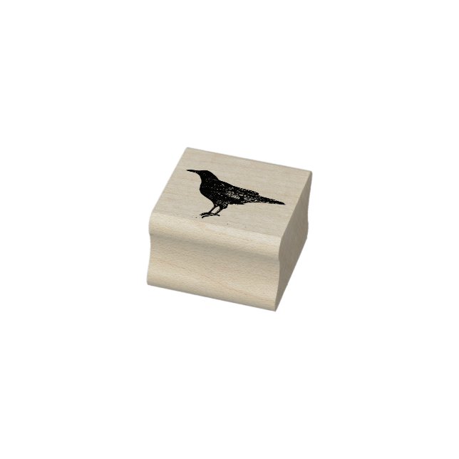 Decorative Crow Rubber Stamp (Stamp)