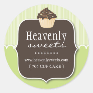 Decorative Cupcake Pastry Chef Stickers