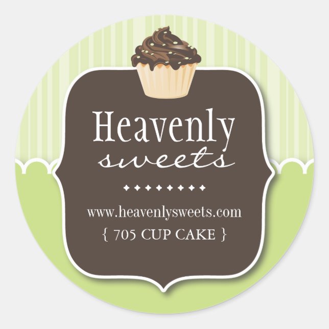 Decorative Cupcake |  Pastry Chef Stickers (Front)