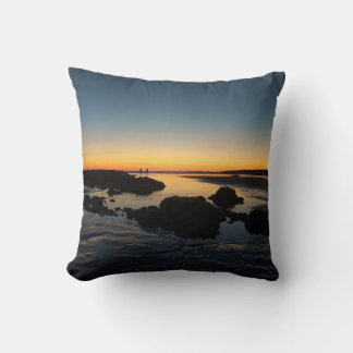 decorative cushion, sunset beach throw pillow