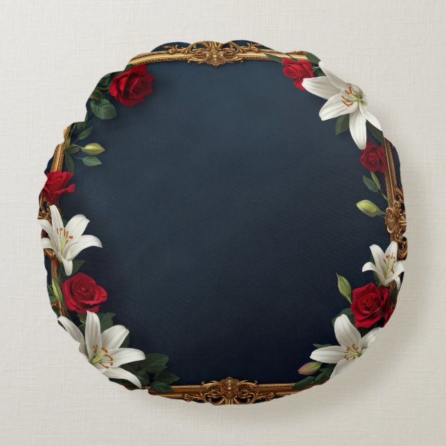 Decorative Custom Round Throw Pillow (Front)