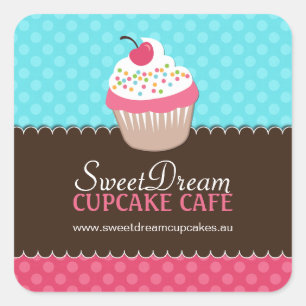 Decorative Cute Cupcake Jar Stickers