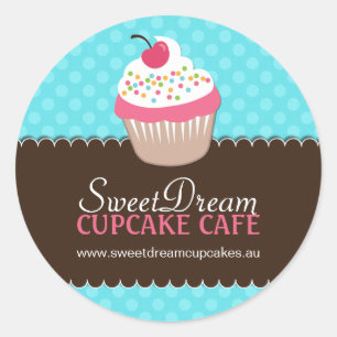 Decorative Cute Cupcake Jar Stickers