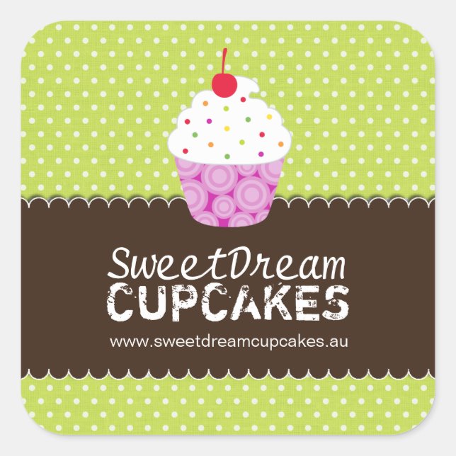 Decorative Cute Cupcake Stickers (Front)