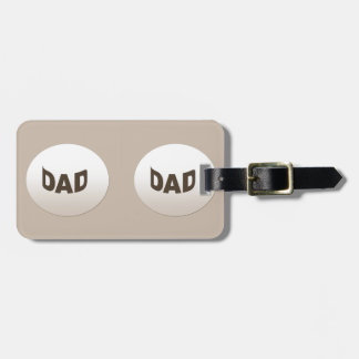Decorative Dad Luggage Tag