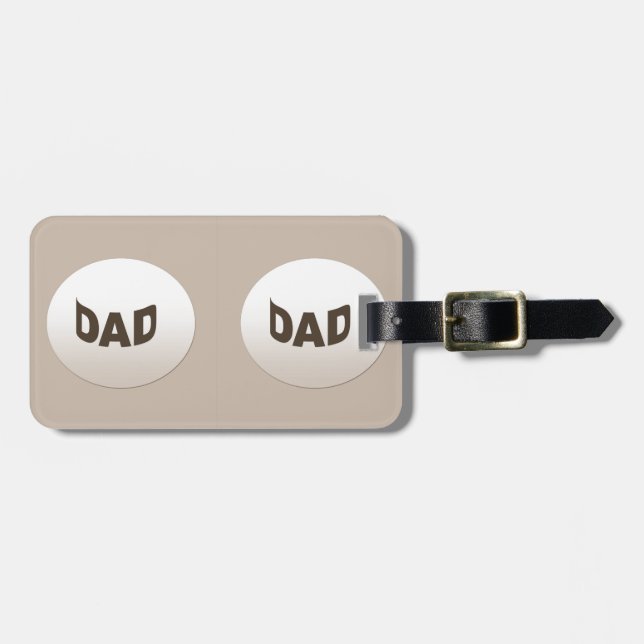 Decorative Dad Luggage Tag (Front Horizontal)