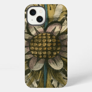 Decorative Demask Rosette on Grey Background iPhone 13 Case