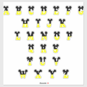 Decorative Disney Alphabet