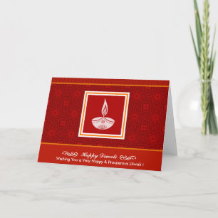 Decorative Diwali Design Card