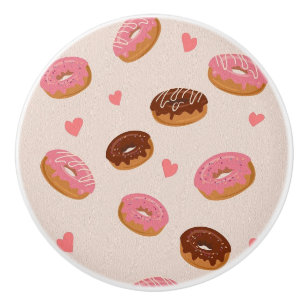 Decorative doughnuts ceramic knobs