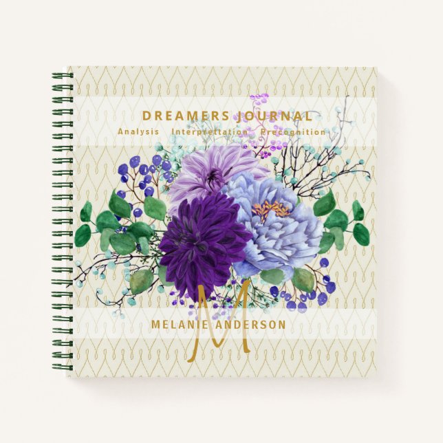 Decorative Dreamers Journal Dream Analysis Notes (Front)