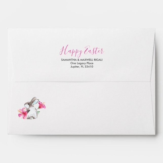 Decorative Easter Envelopes Personalized (Back (Top Flap))